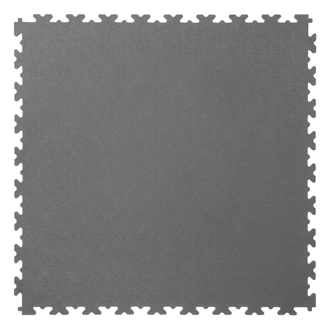 PVC Fliese X-LOG, grau, glatt, 500x500x7 mm, 4 Stück
