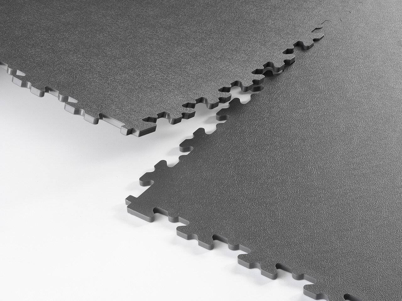 PVC Fliese X-LOG, grau, glatt, 500x500x7 mm, 4 Stück