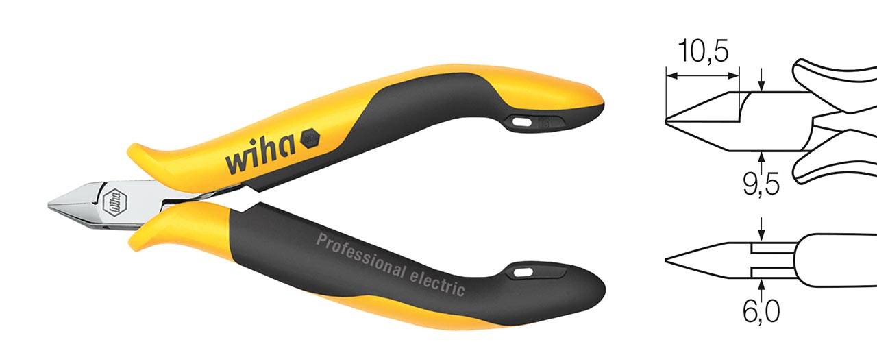 Seitenschneider Professional ESD schmaler, spitzer Kopf , Wate (26808) 115 mm