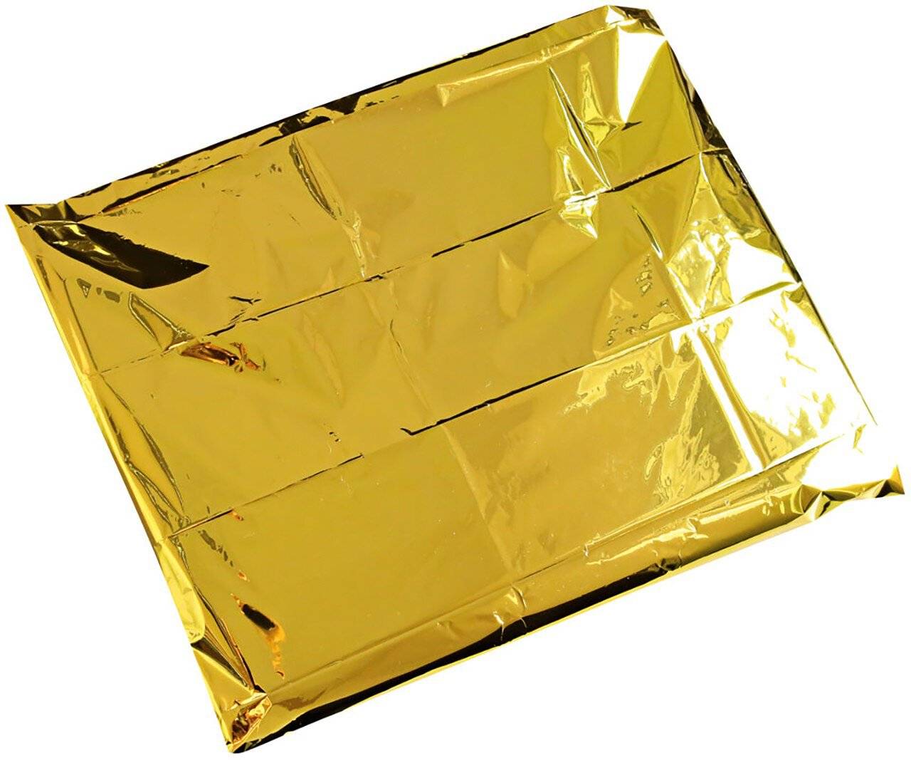 Hygostar Rettungsdecke für Erwachsene 210x160 cm, gold/silber