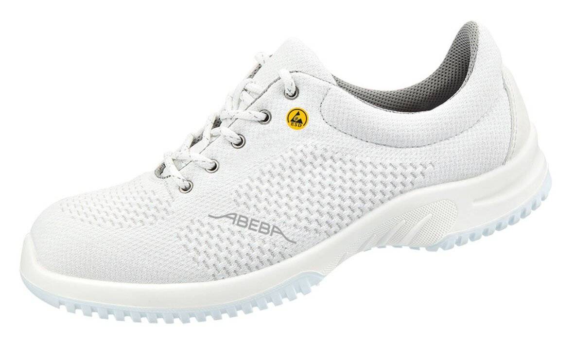 ESD-Sicherheitsschuhe uni6, Halbschuh weiß ESD, 35, S2
