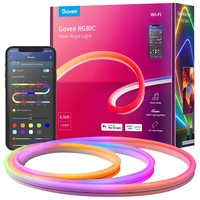 GOVEE LED-Strip, RGBIC Neon Rope, EEK: G, Wi-Fi dimmbar, 2 m GOVEE LED-Strip, RGBIC Neon Rope, EEK: G, Wi-Fi dimmbar, 2 m