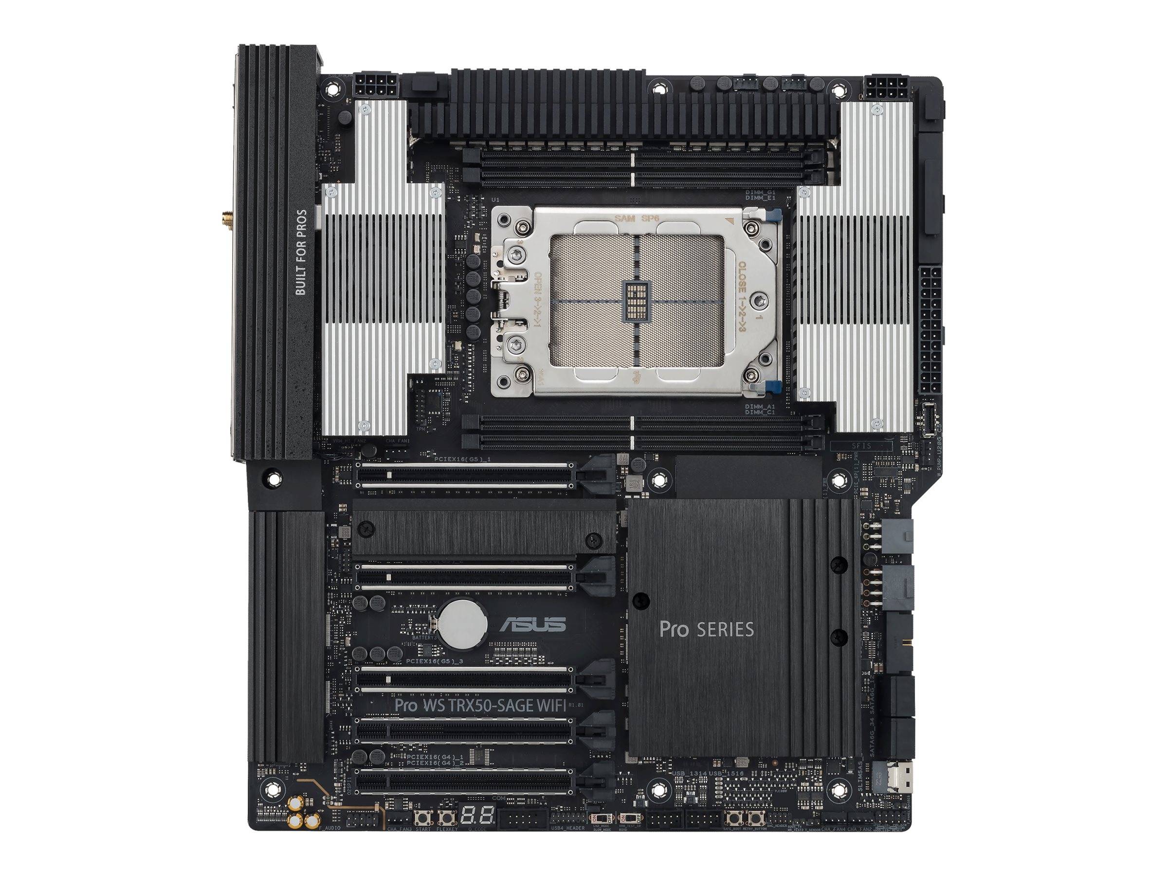 ASUS PRO WS TRX50-SAGE WIFI - Motherboard - SSI CEB - Socket sTR5 - AMD TRX50 Chipsatz - USB 3.2 Gen 1, USB 3.2 Gen 2, U