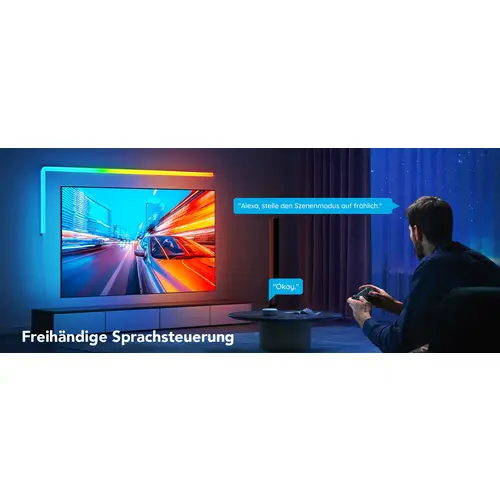 GOVEE LED-Wandleuchte Glide Wall Light (4+1), EEK: G, smart, RGB, dimmbar, weiß GOVEE LED-Wandleuchte Glide Wall Light (4+1), EEK: G, smart, RGB, dimmbar, weiß