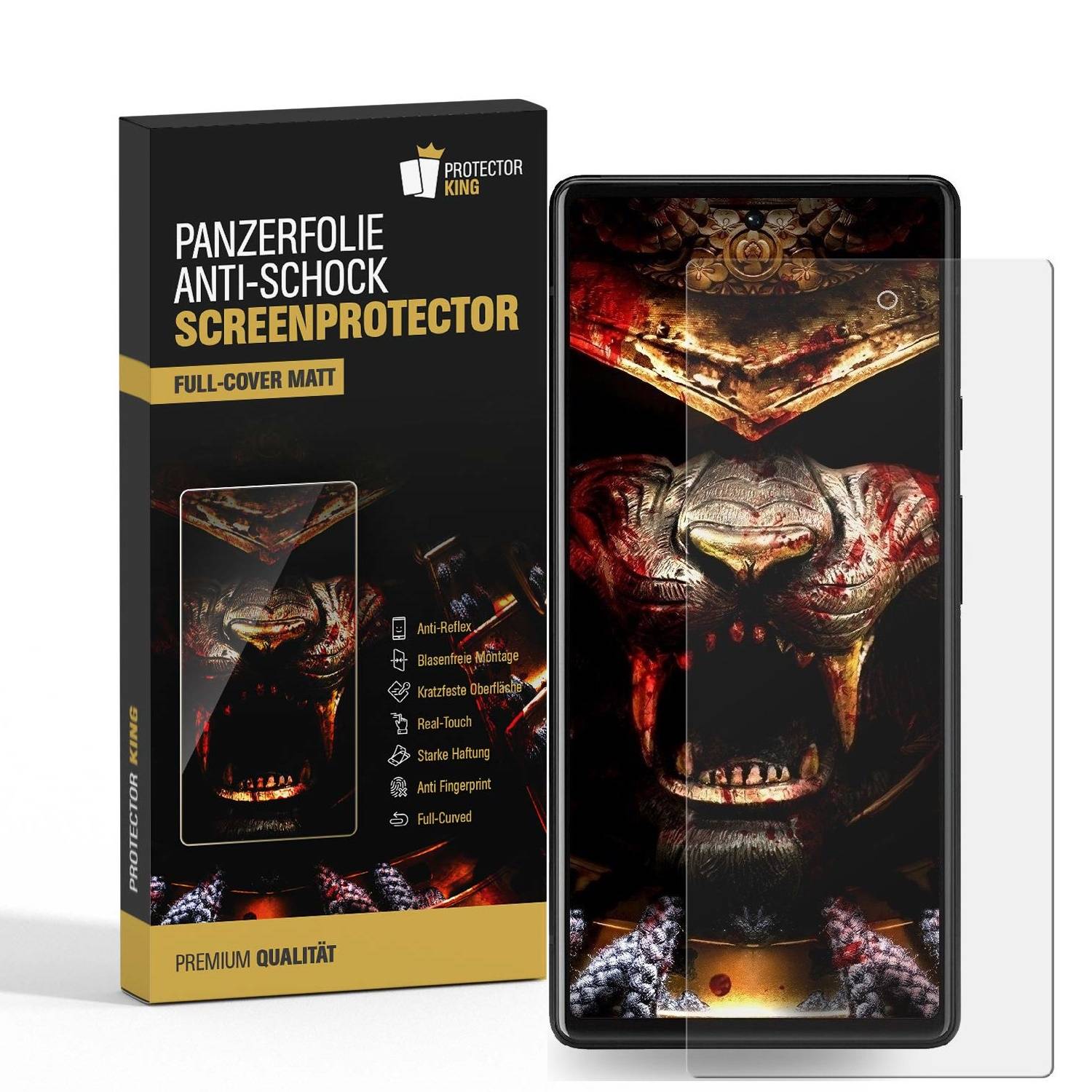 6x 9H Panzernanoglas für Google Pixel 7 MATT ENTSPIEGELT Displayschutz Schutzfolie Panzerglas Schutzglas Displayfolie Folie