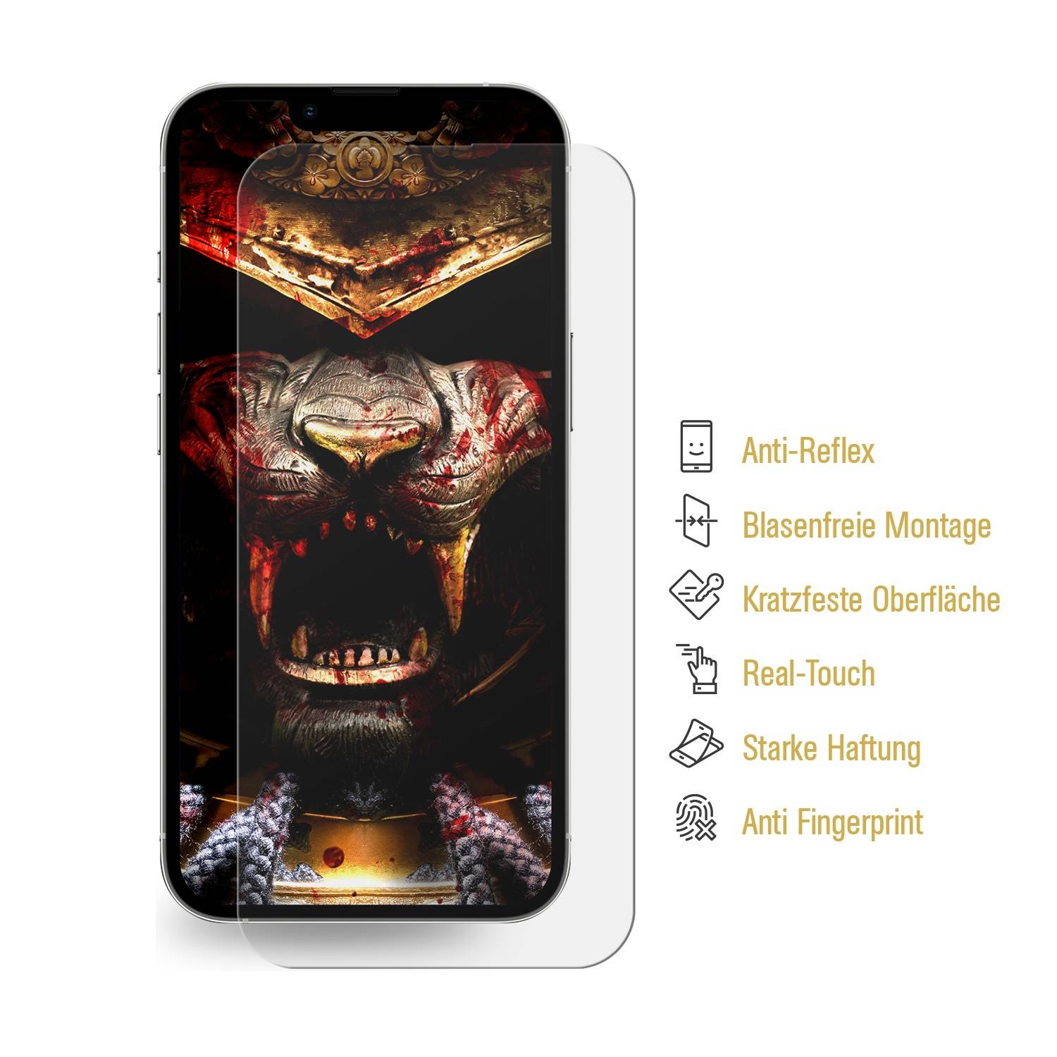 Kopie von 2x Flexibles Nano-Glas für iPhone 15 ANTI-REFLEX Displayschutz Panzerglas Schutzglas Schutzfolie MATT #1