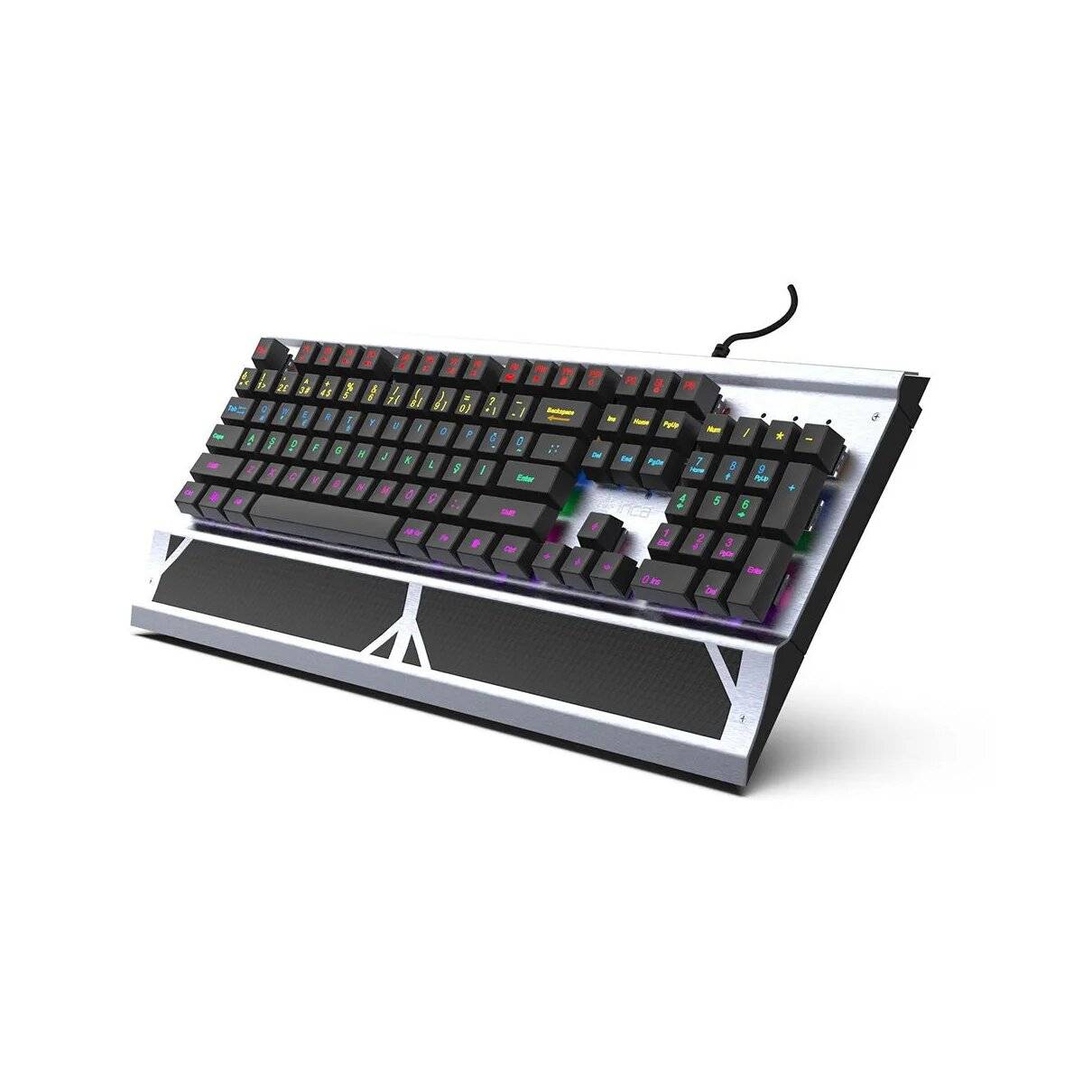 INCA Gaming Komplet-Set Delux 4 in 1 Combo aus RGB Gaming-Tastatur Gaming-Maus, Mauspad und Headset