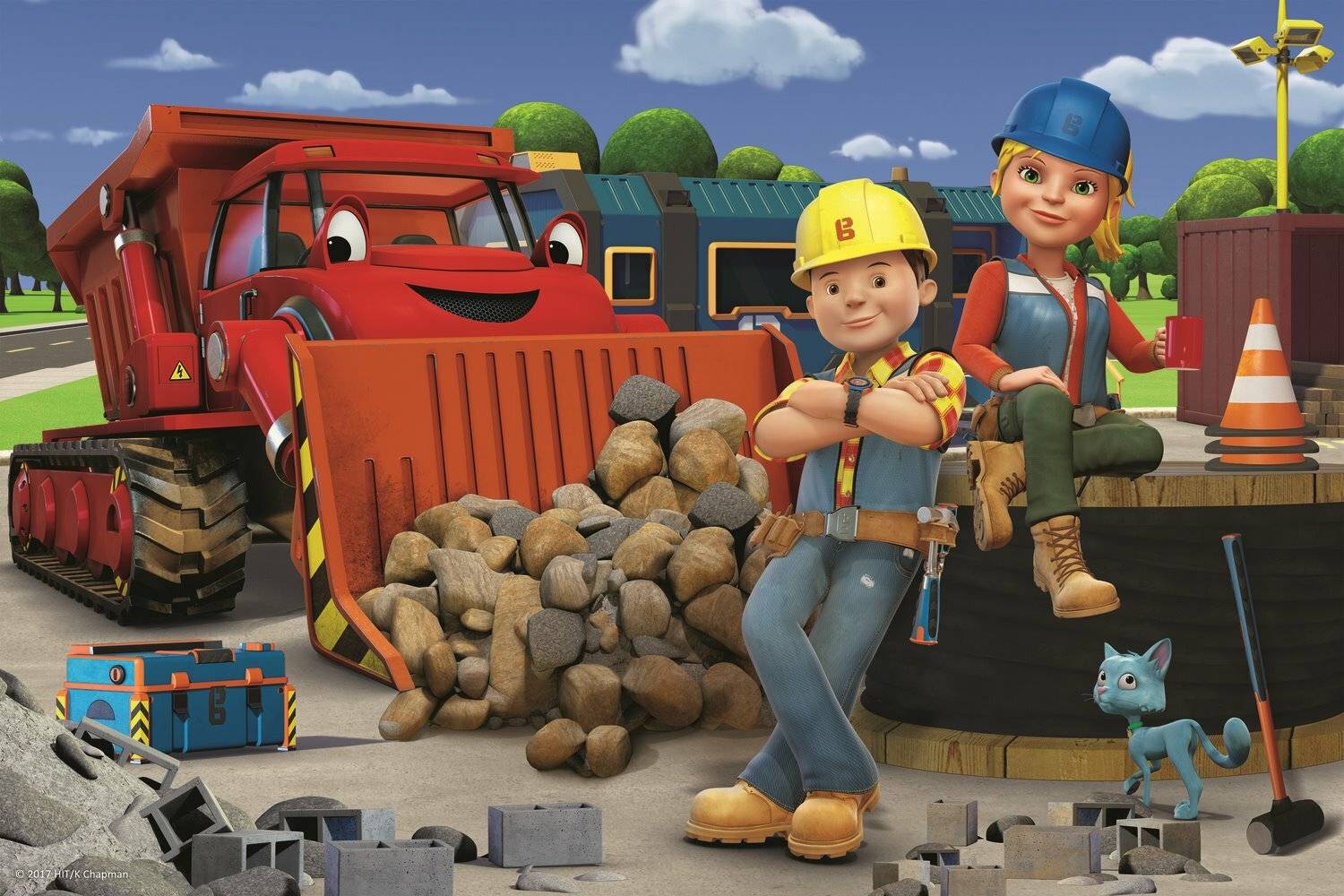 Bob der Baumeister - 17300 Puzzle 60 Teile - Bob und Wendy
