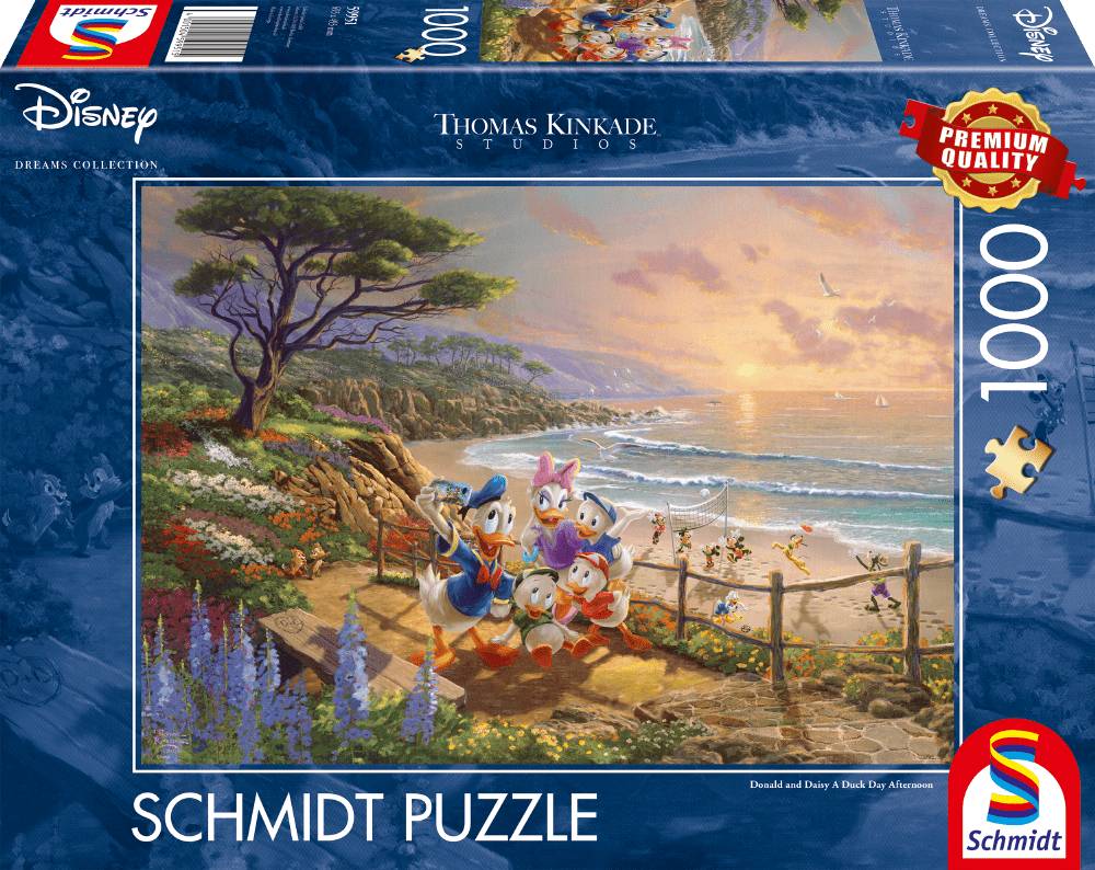 Disney, Donald & Daisy, A Duck Day Afternoon - 1000 Teile Puzzle (Thomas Kinkade)