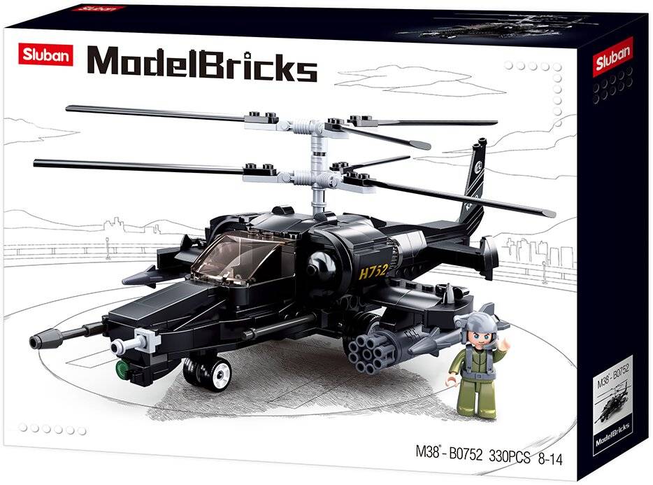 Sluban M38-B0752 - Combat Helicopter