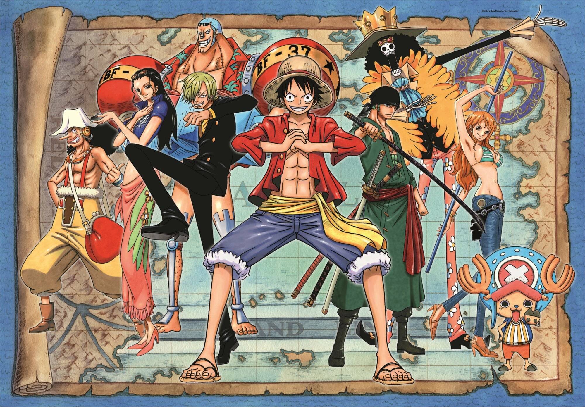 Clementoni 35137 - 500 Teile Puzzle - Premium Animé-Collection Geschenk-Box - One Piece