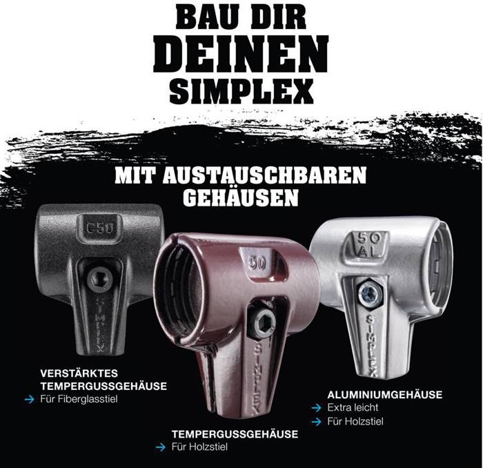 Schonhammerkopf Kopf-D.80mm 2/5 HALDER