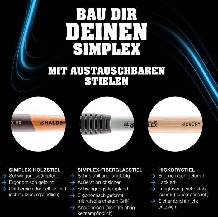 Schonhammerkopf Kopf-D.80mm 2/5 HALDER