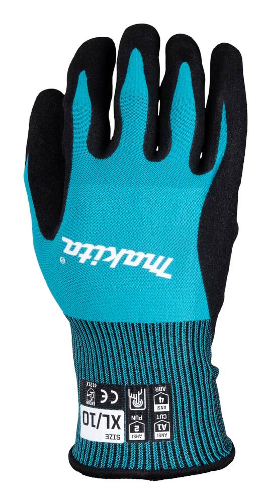 Makita Arbeitshandschuhe XL "Cut Level 1" Handschuhe Größe XL/10