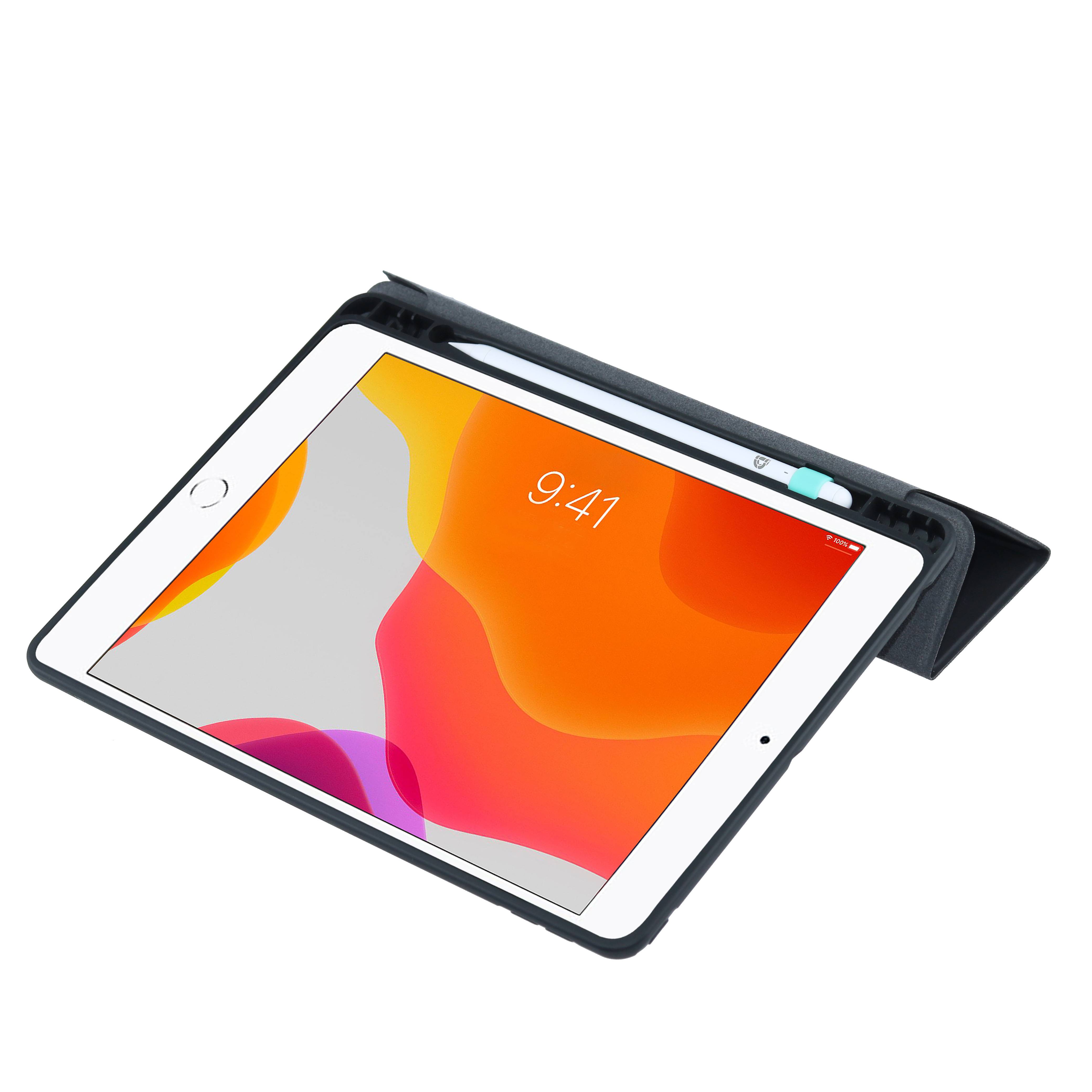 DEQSTER - Slim Case 10.9"" - für iPad 10te Gen. - Schutzhülle - mit Stifthalter, schlank, schmal, dünn, schwarz, Schutz