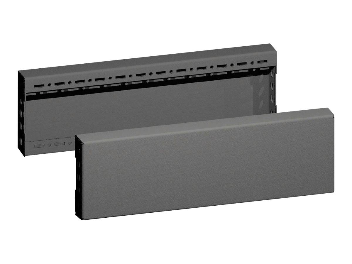 Rittal VX - Sockel-Seitenblenden - Blechstahl - RAL 9005 (Packung mit 2)