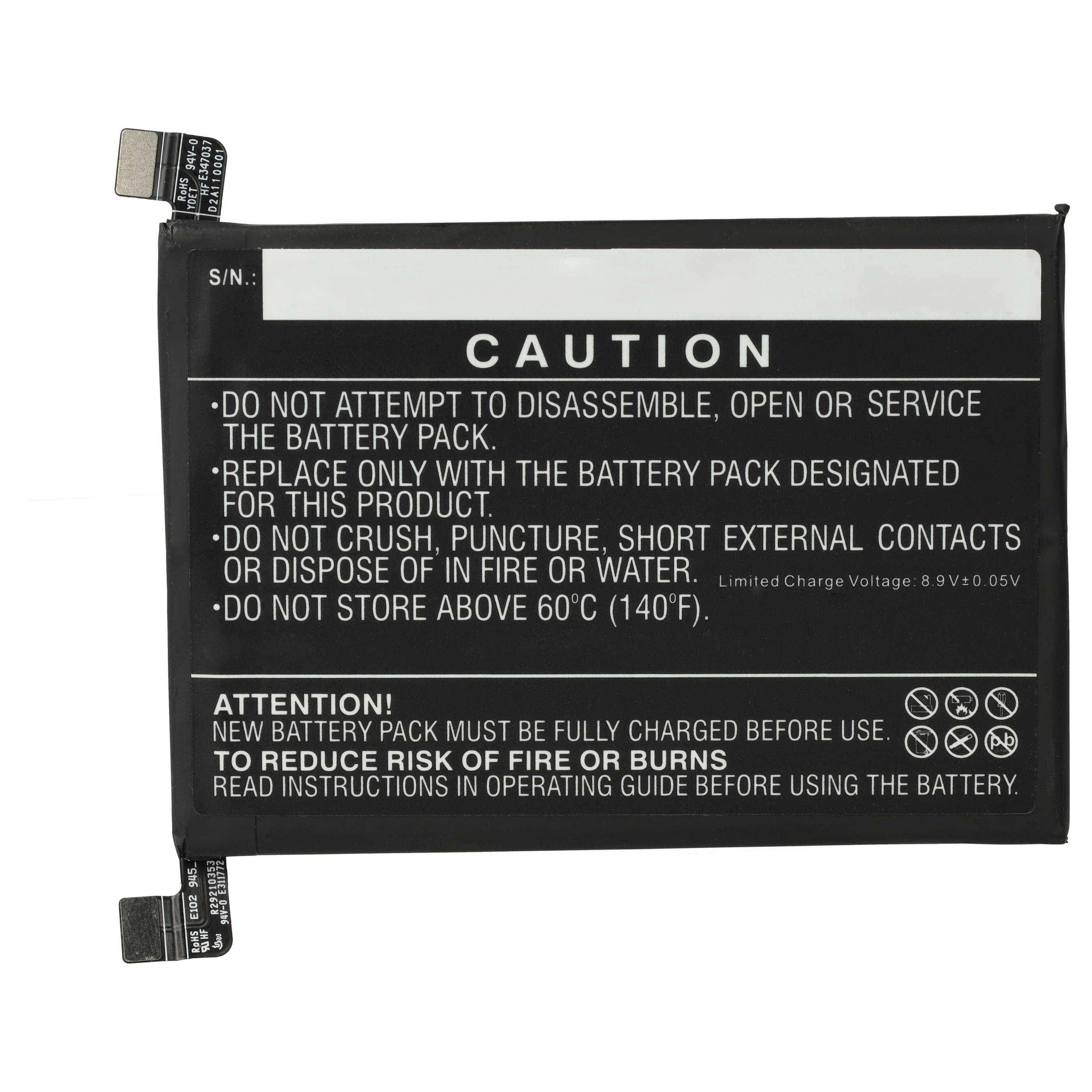 vhbw Akku Ersatz für OnePlus BLP945 für Handy Smartphone Telefon (2350 mAh, 7,74 V, Li-Polymer)