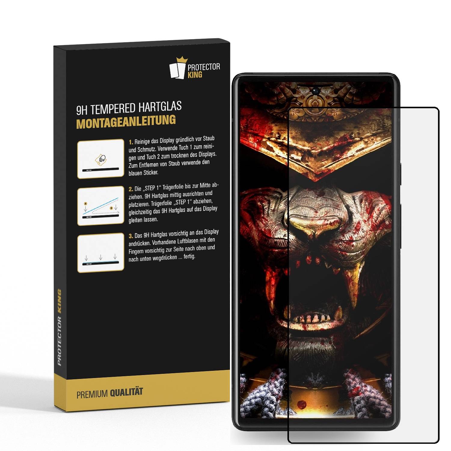 Kopie von 4x 9H Panzerhartglas für Google Pixel 8 Pro 3D KLAR Displayglas Schutzglas ECHTES Tempered Panzerglas Glasfolie #1