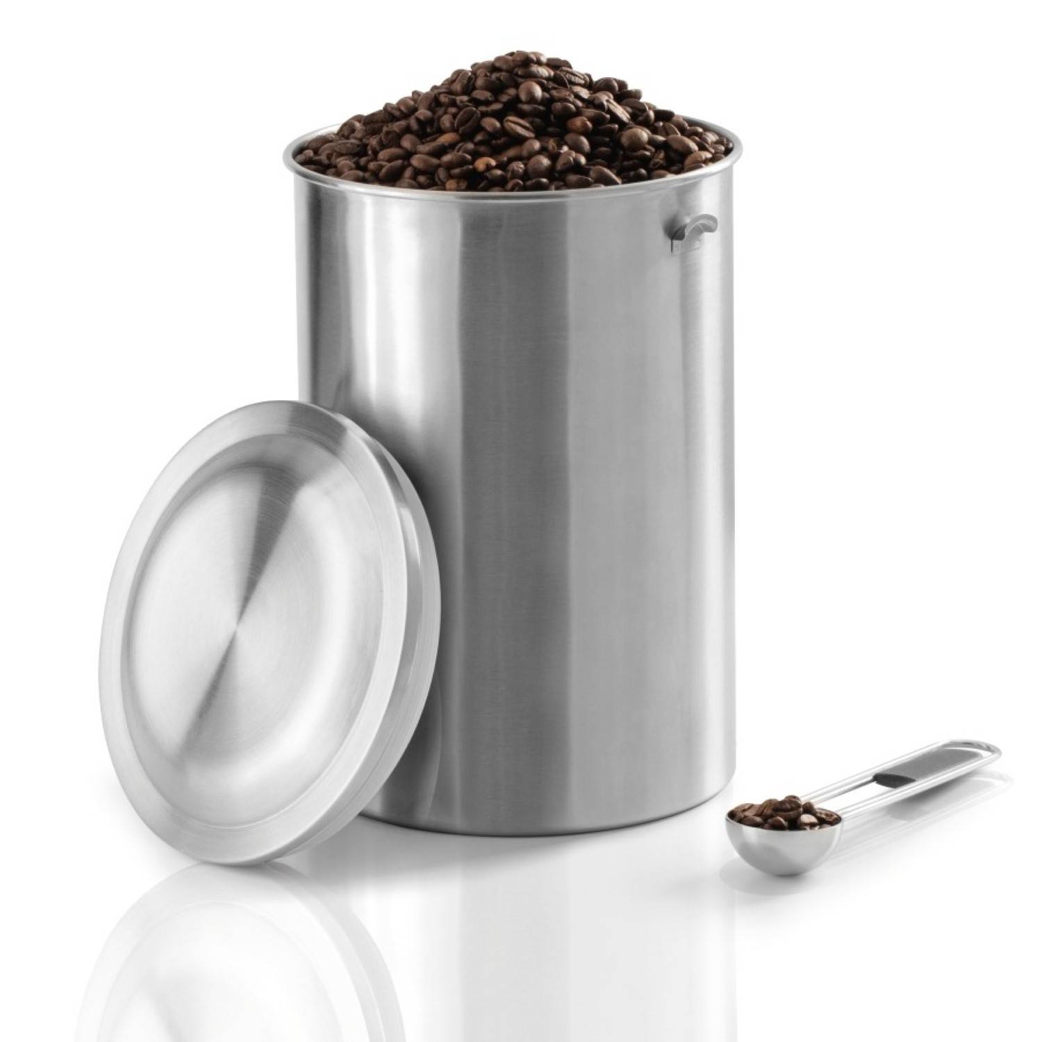 Kaffeedose Edelstahl 1kg Behälter mit Löffel