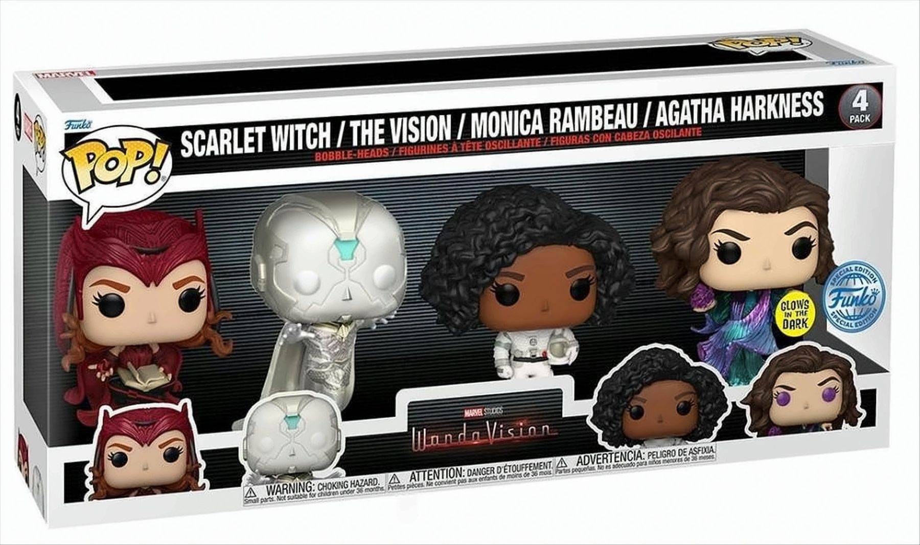 POP - Movie - Wanda Vision 4er-Pack (Glows) Neu & OVP