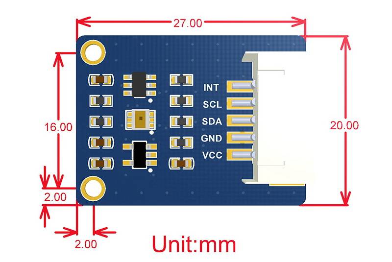 WaveShare TSL25911 High Sensitivity Digital Ambient Light Sensor I2C Interface