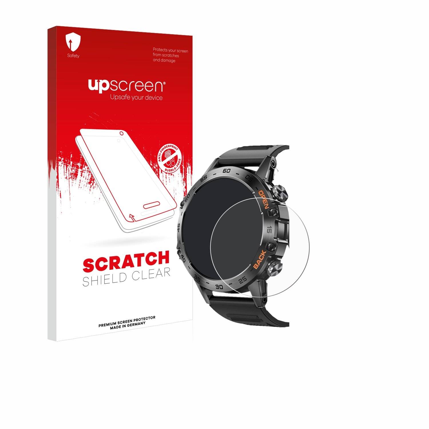 upscreen Scratch Shield Schutzfolie für Lemfo Smartwatch