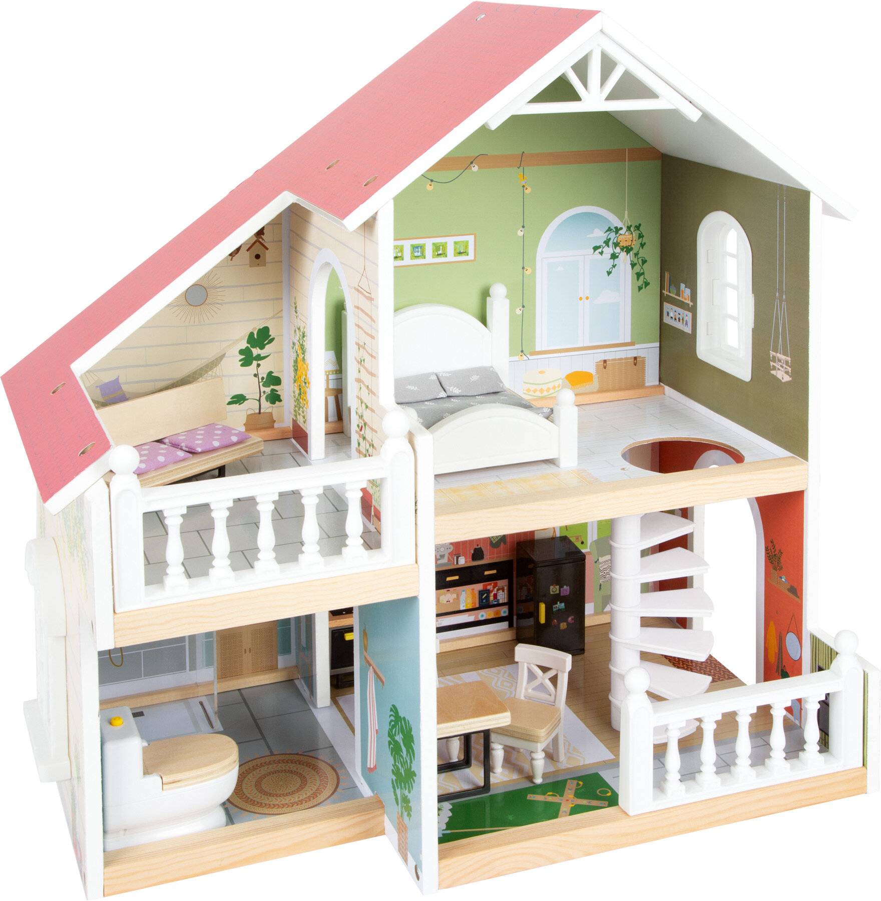 Puppenhaus mit Dachterrasse