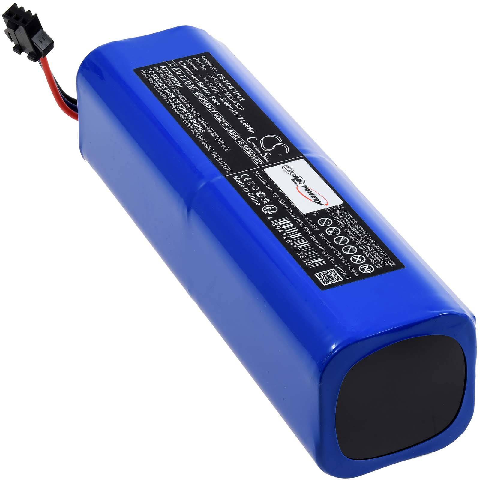 Powery Akku für Xiaomi Viomi S9 Saugroboter, 14,4V, Li-Ion