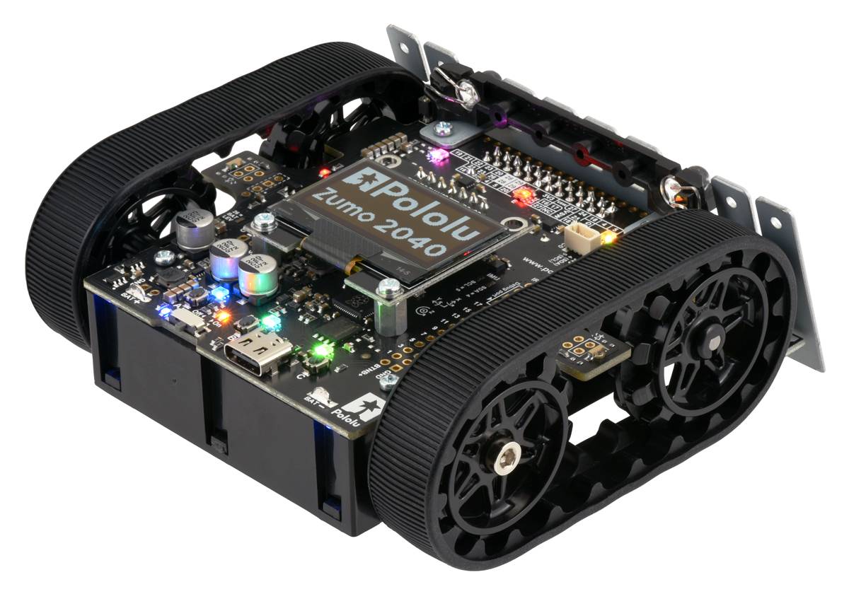 Pololu Zumo 2040 Robot (Assembled with 75:1 HP Motors) Based on RPi RP2040