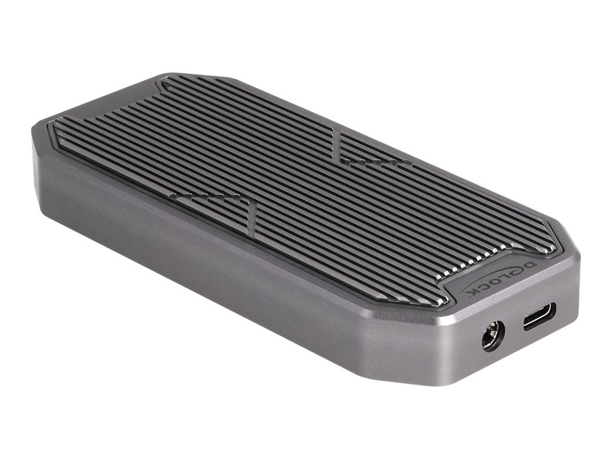 Delock Speichergehäuse - gaming, RGB LED illumination - M.2 - M.2 NVMe Card / PC