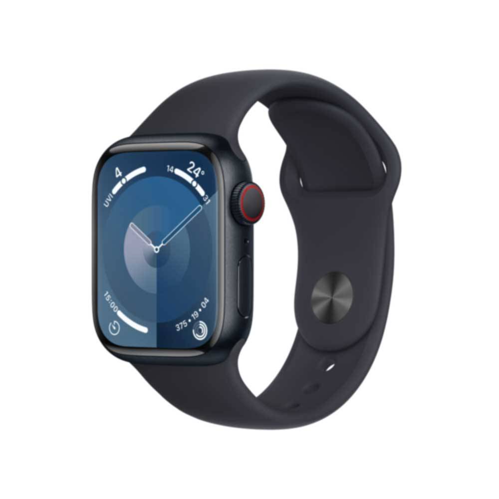 APPLE Watch Series 9 GPS + Cellular 41mm Midnight Aluminium Case with Midnight Sport Band