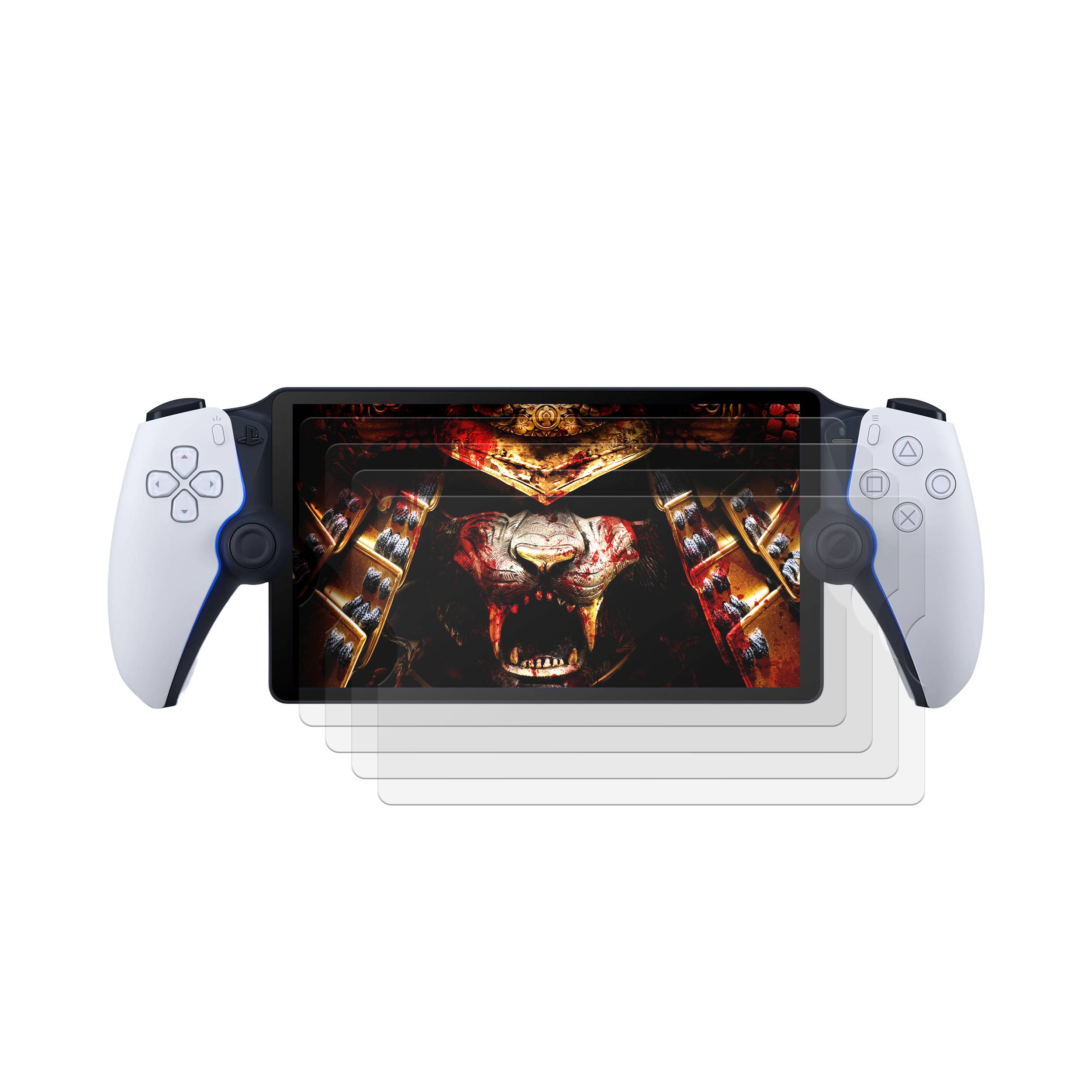 4x Hydrogel-Glass für Sony Playstation Portal 3D KLAR Panzerfolie Schutzglas Displayschutz Schutzfolie Selbstheilend Screen-Protector