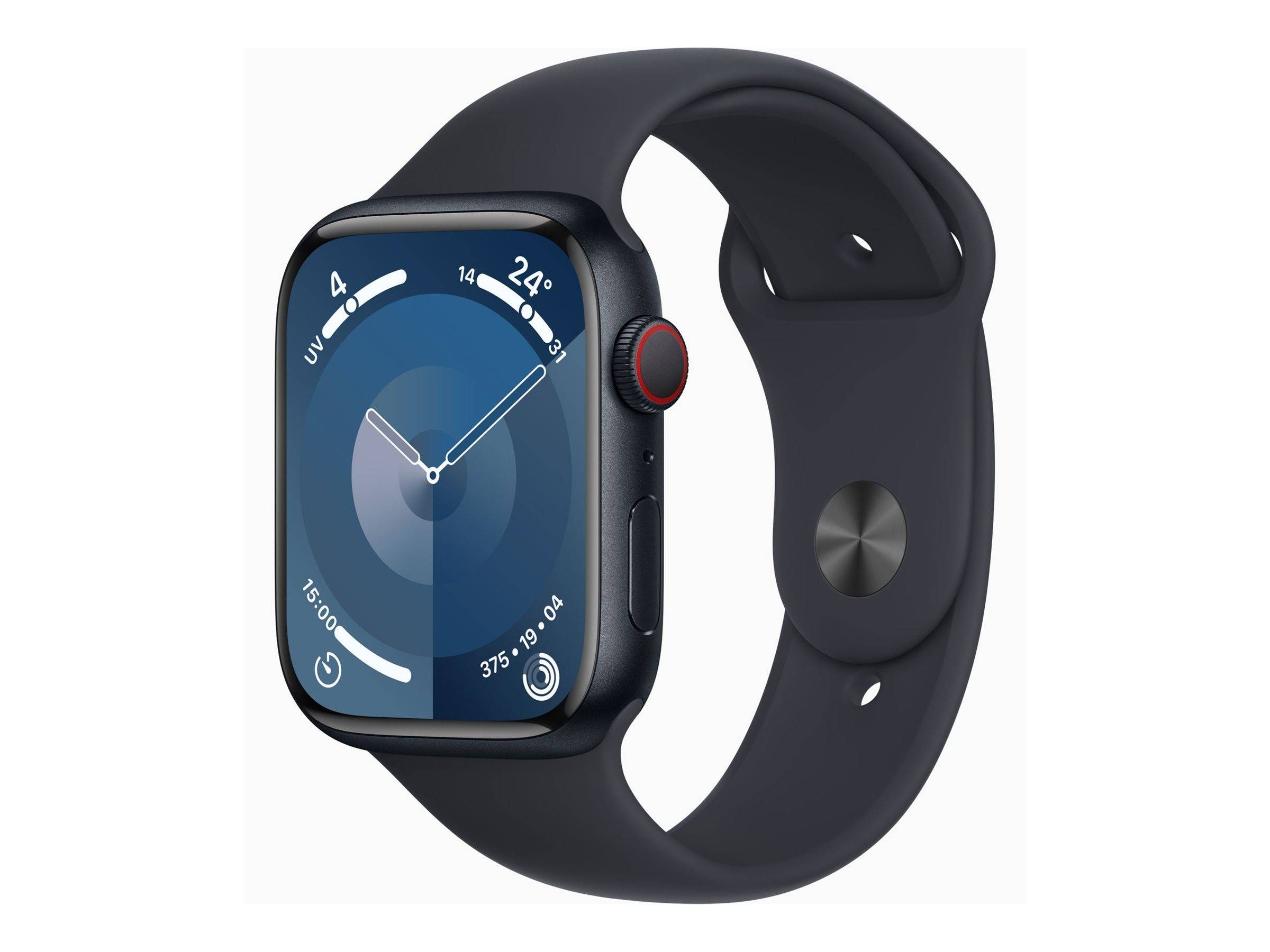 Apple Watch Series 9 (GPS + Cellular) - 45 mmMidnight Aluminium - intelligente
