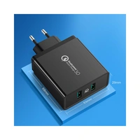 Ugreen Wandladegerät 2xUSB-A 36W QC3.0 schwarz (CD161) Ugreen Wandladegerät 2xUSB-A 36W QC3.0 schwarz (CD161)