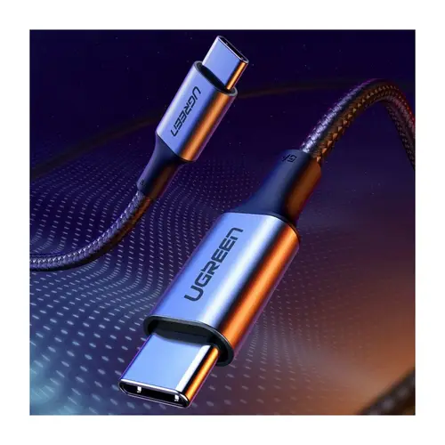 Ugreen Kabel USB Typ C - USB Typ C 5 A 100 W Power Delivery Quick Charge 3.0 FCP 480 Mbps Kabel grau 1m Ugreen Kabel USB Typ C - USB Typ C 5 A 100 W Power Delivery Quick Charge 3.0 FCP 480 Mbps Kabel grau 1m