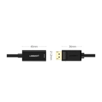 Ugreen Kabel von DisplayPort (männlich) auf HDMI (weiblich) (unidirektional) 1080P 60Hz 12bit Schwarz (40362) Ugreen Kabel von DisplayPort (männlich) auf HDMI (weiblich) (unidirektional) 1080P 60Hz 12bit Schwarz (40362)