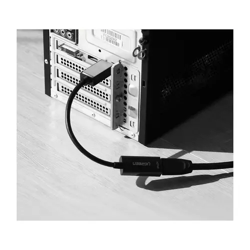 Ugreen Kabel von DisplayPort (männlich) auf HDMI (weiblich) (unidirektional) 1080P 60Hz 12bit Schwarz (40362) Ugreen Kabel von DisplayPort (männlich) auf HDMI (weiblich) (unidirektional) 1080P 60Hz 12bit Schwarz (40362)