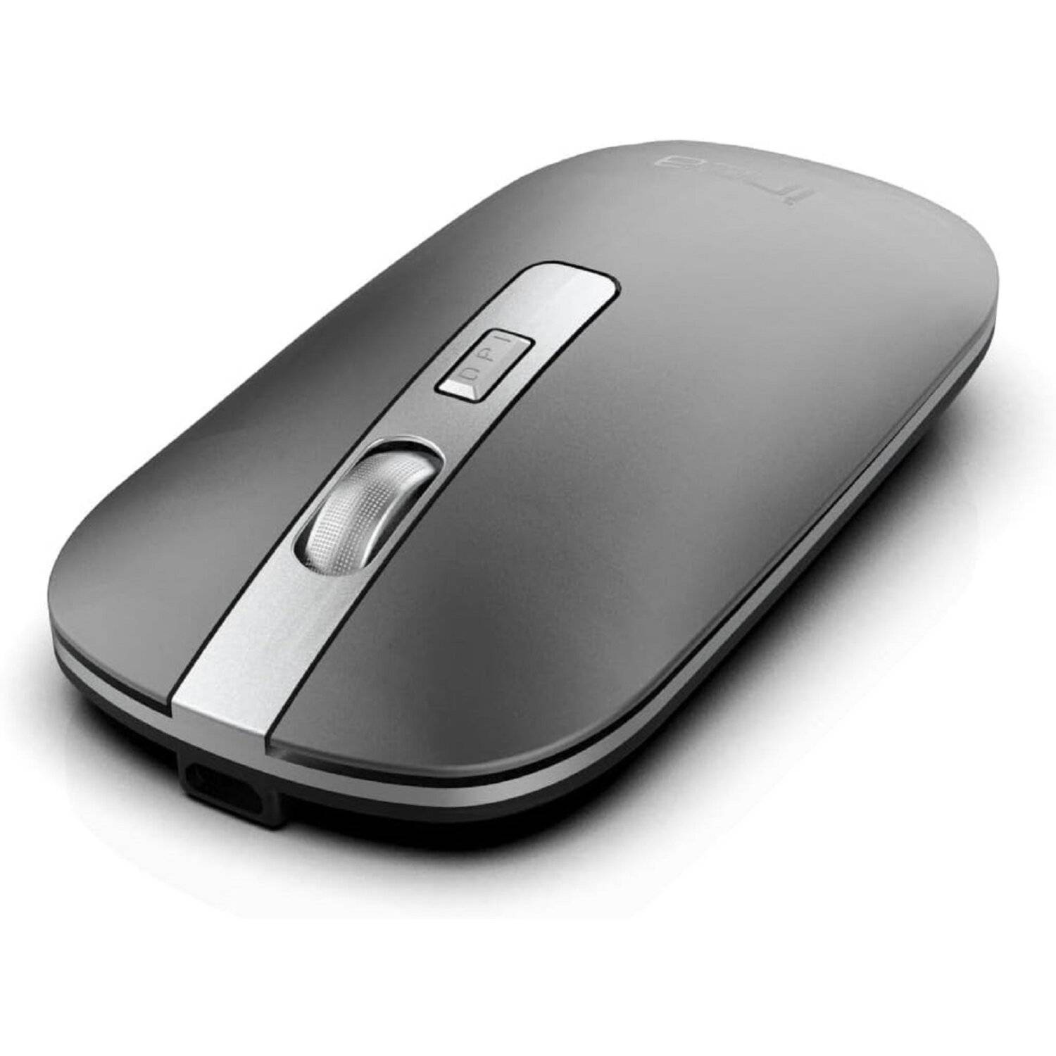 Inca Maus kabellos Bluetooth Optisch 1600 DPI Wireless Funkmaus Grau