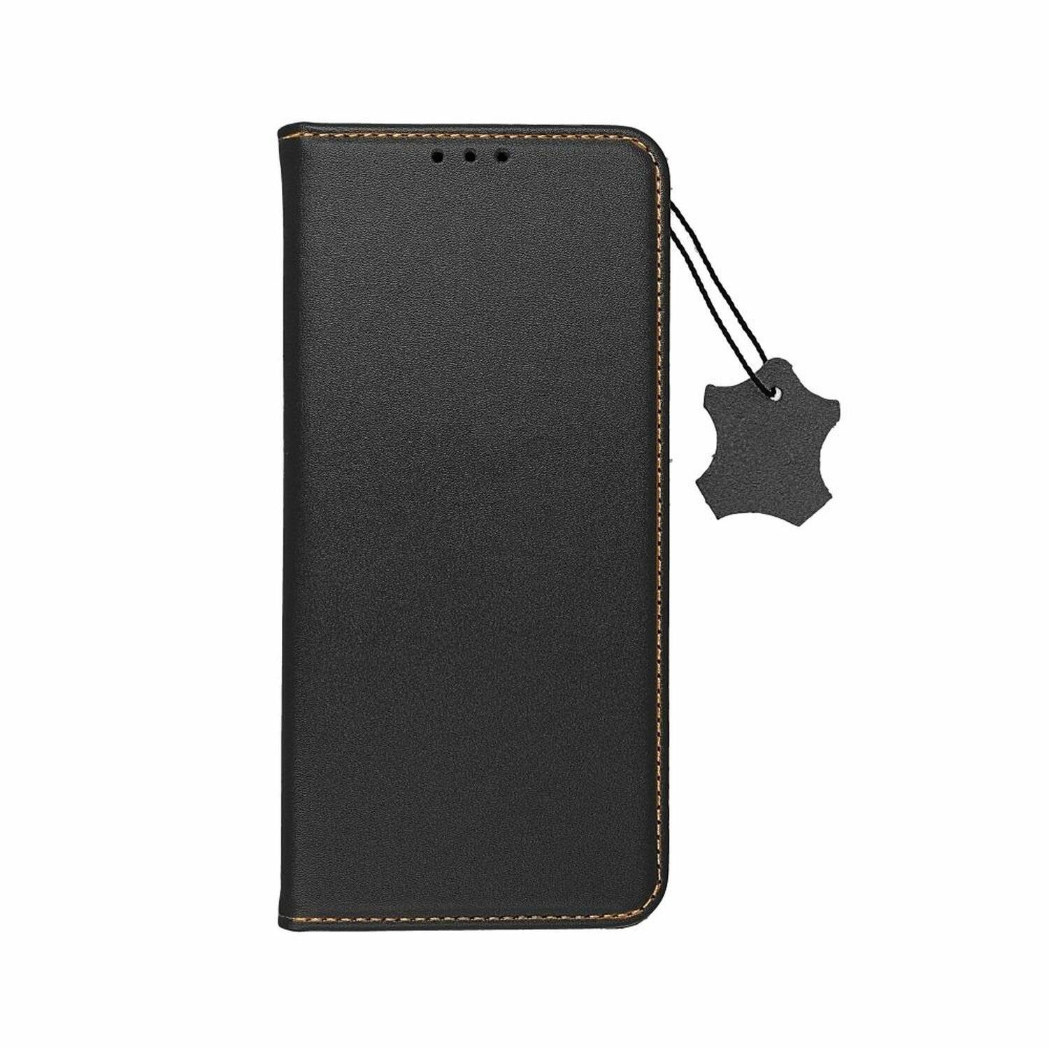 Smart Pro Echt Leder Hülle Tasche kompatibel mit Samsung Galaxy S24 Plus Schwarz