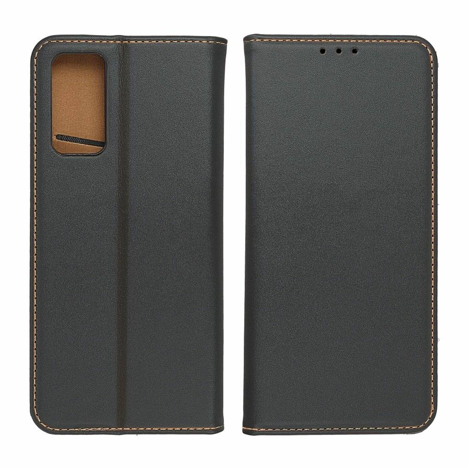 Smart Pro Echt Leder Hülle Tasche kompatibel mit Samsung Galaxy S24 Plus Schwarz