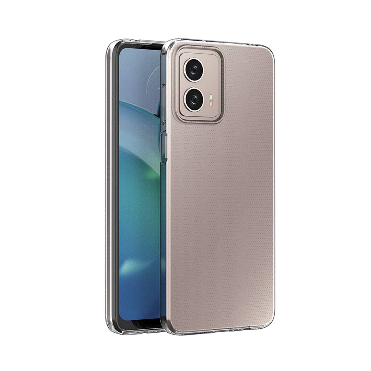 Silikon Hülle 0,5mm Basic kompatibel mit Motorola Moto Edge 40 Pro Case TPU Soft Handy Cover Schutz Transparent