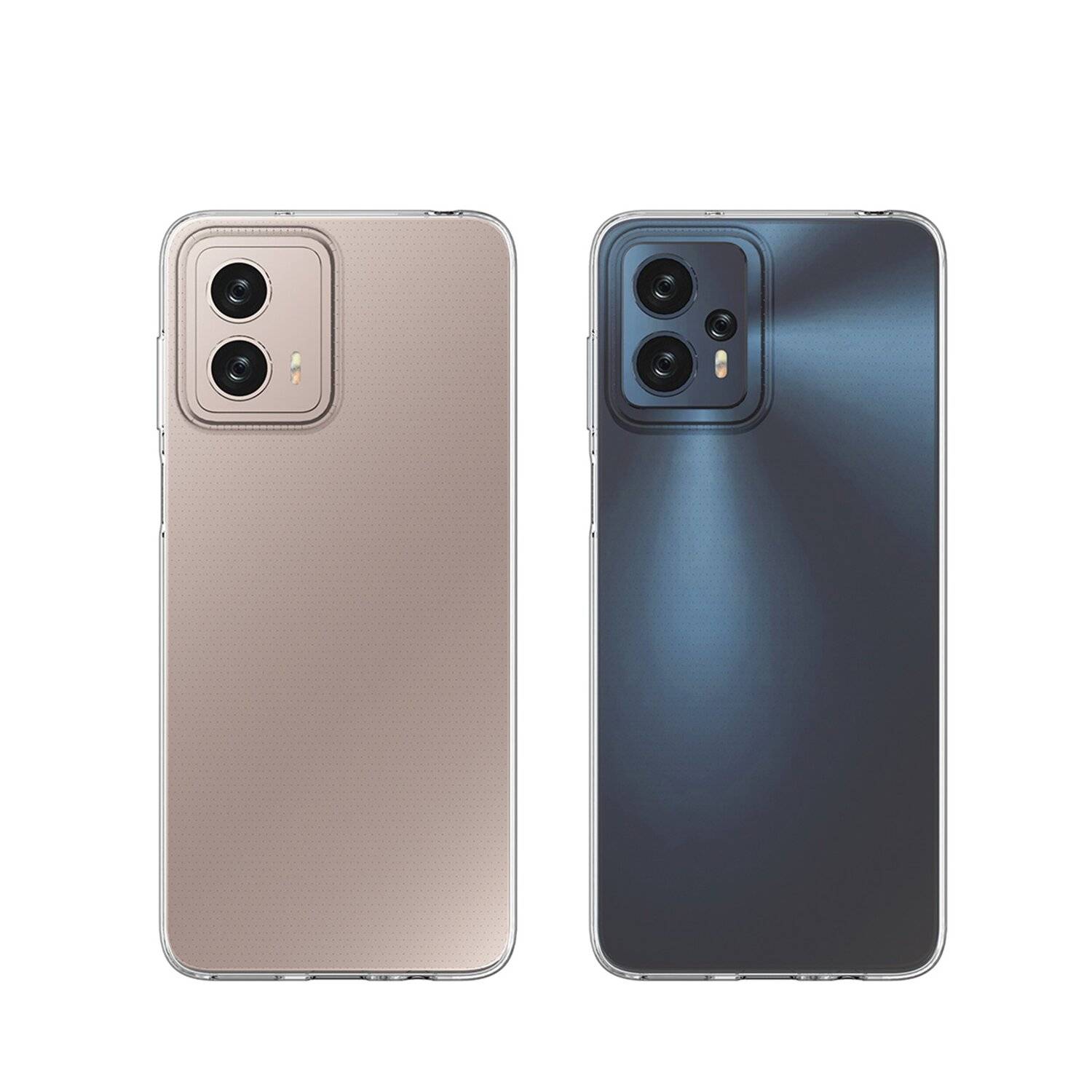 Silikon Hülle 0,5mm Basic kompatibel mit Motorola Moto Edge 40 Pro Case TPU Soft Handy Cover Schutz Transparent
