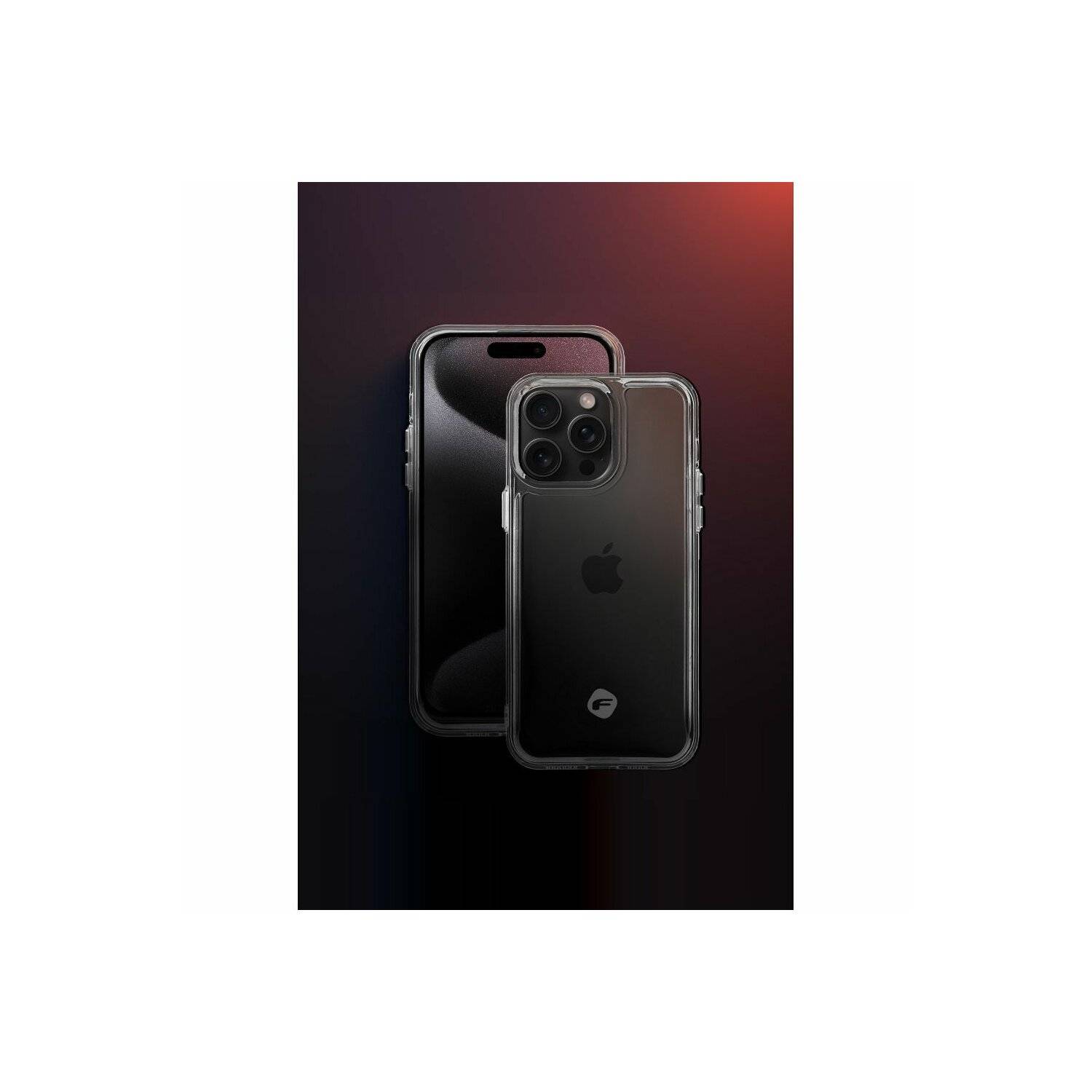 FORCELL F-PROTECT Clear Case kompatibel mit iPhone 15 transparent