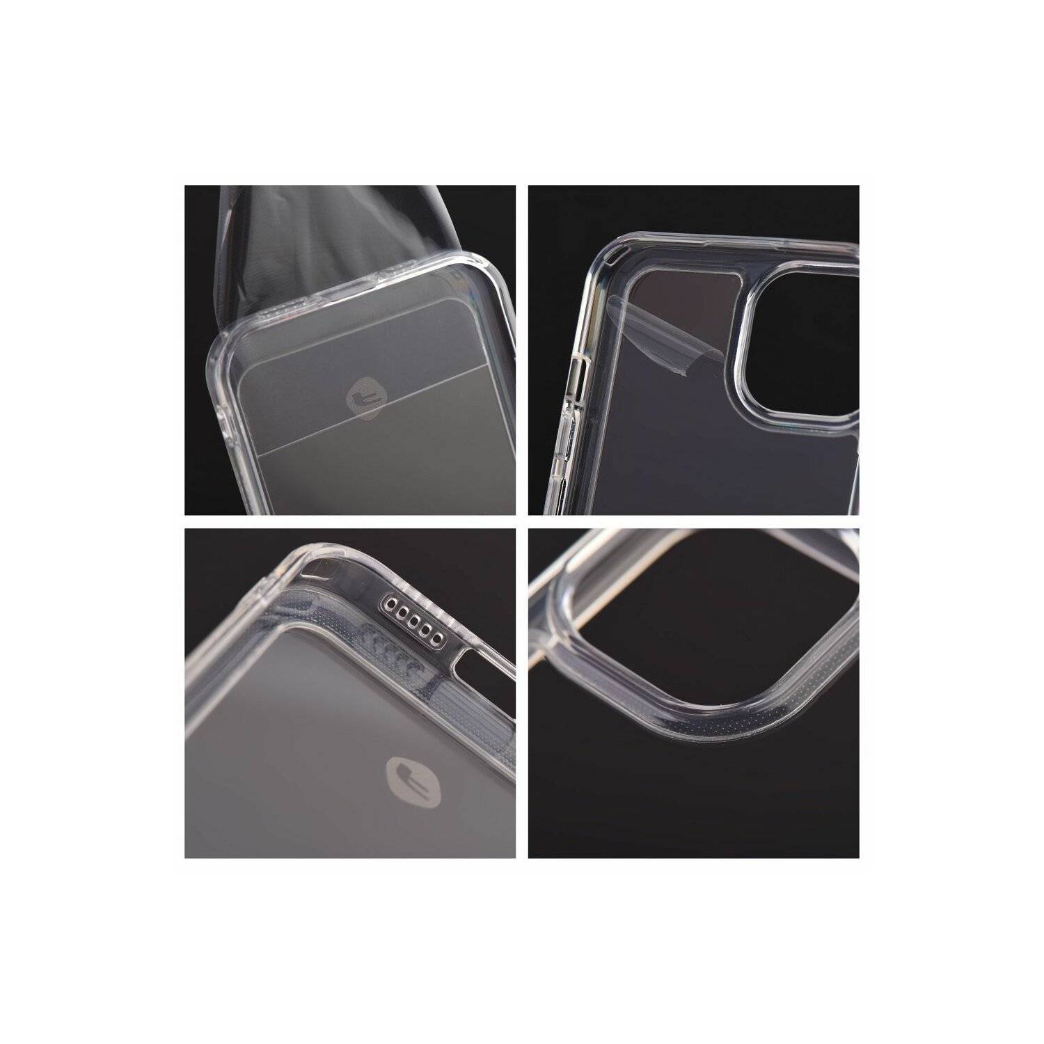 FORCELL F-PROTECT Clear Case kompatibel mit iPhone 15 transparent