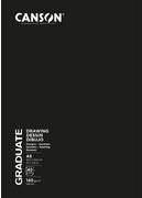 CANSON Skizzenbuch GRADUATE DRAWING, 297 x 420 mm DIN A3, 20 Blatt, 140 g/qm, weißes Papier, Skizzen/