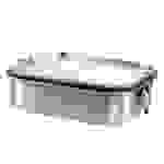 SILBERTHAL Brotdose Edelstahl mit Fächern – Große Lunchbox 1400ml für Erwachsene – Auslaufsicher – Mit Extra Behälter für Saucen und Dips