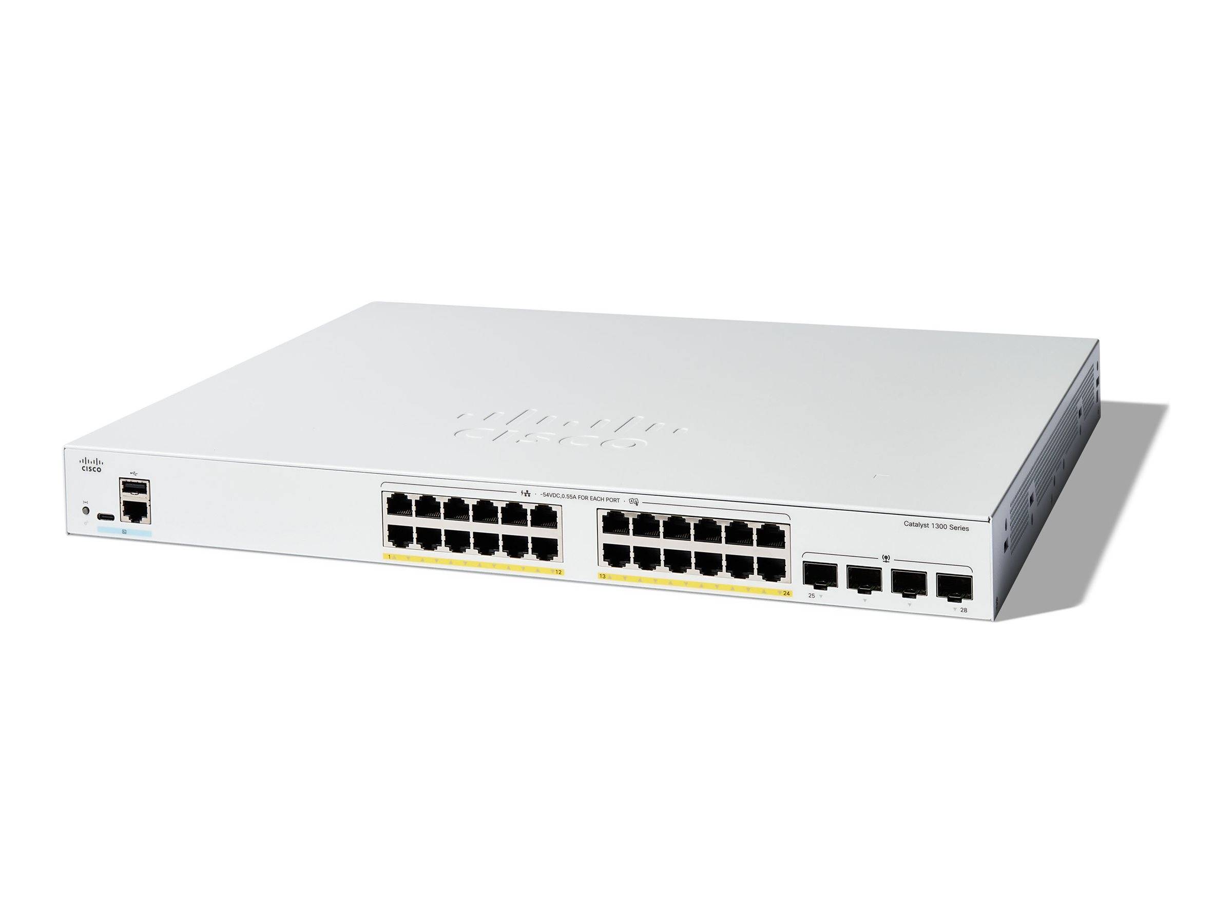 Cisco Catalyst 1300-24FP-4G - Switch - L3 - managed - 24 x 10/100/1000 (PoE+)