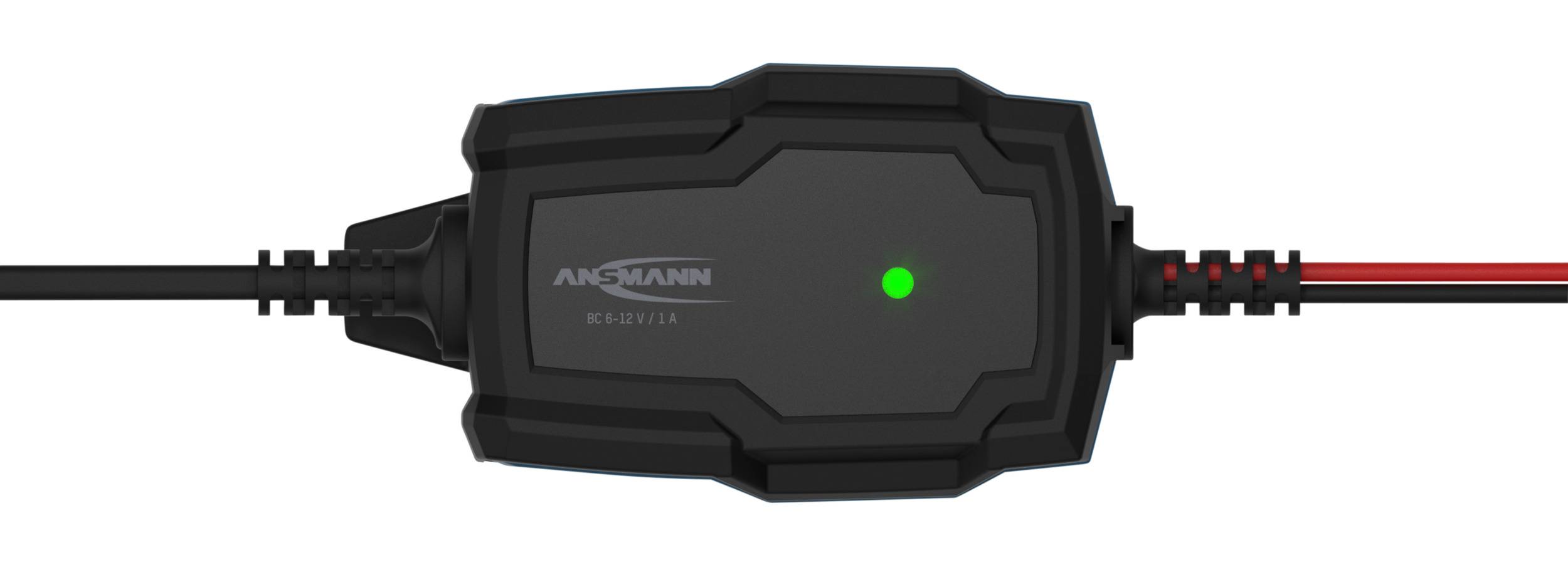 Ansmann BC 6-12V/1A 5-Stufen Kfz-Ladegerät mit automatischer Spannungserkennung für 6V und 12V Blei-Säure-, Blei-Gel- un