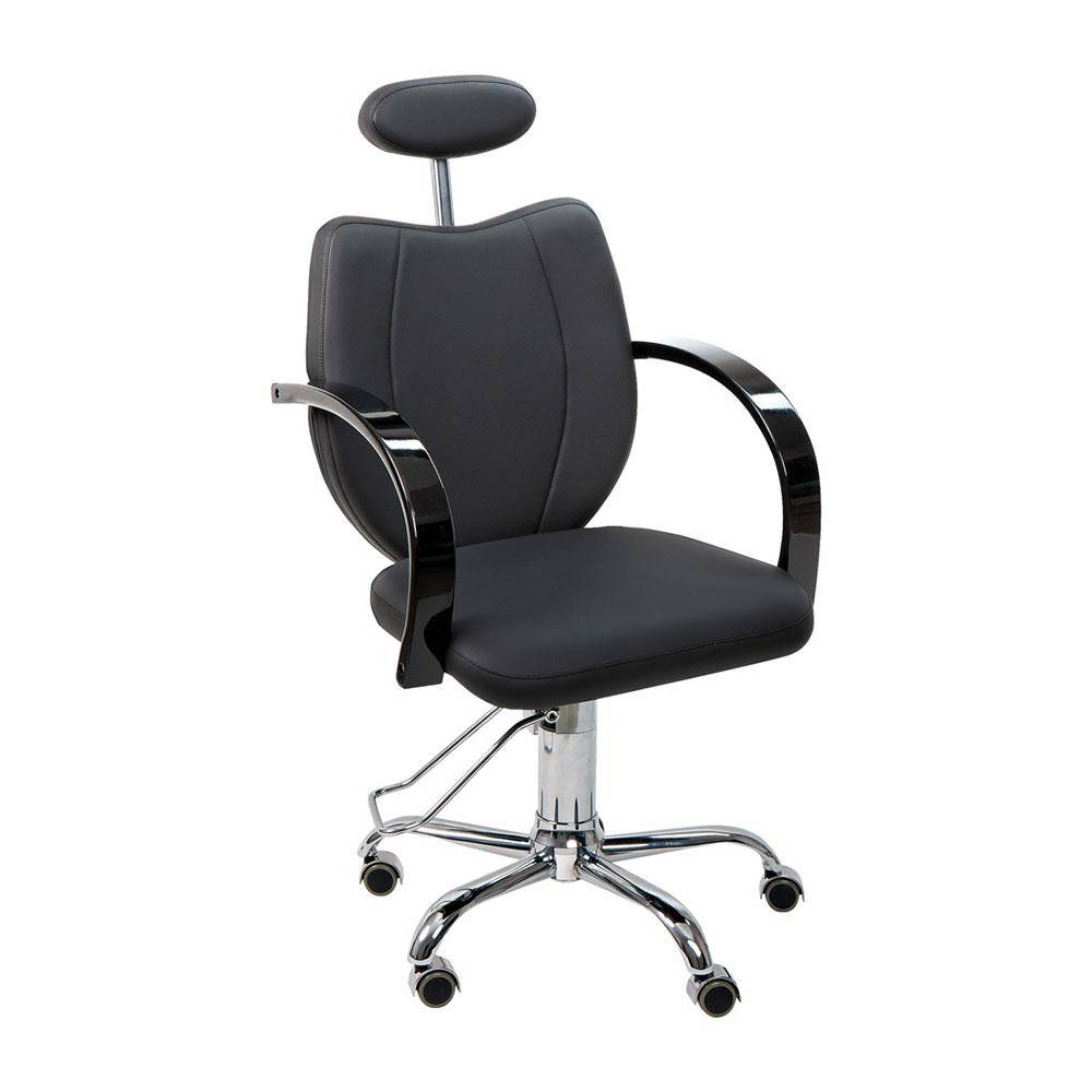 Untersuchungs-Drehsessel - höhenverstellbar - Kunstlederbezug - schwarz