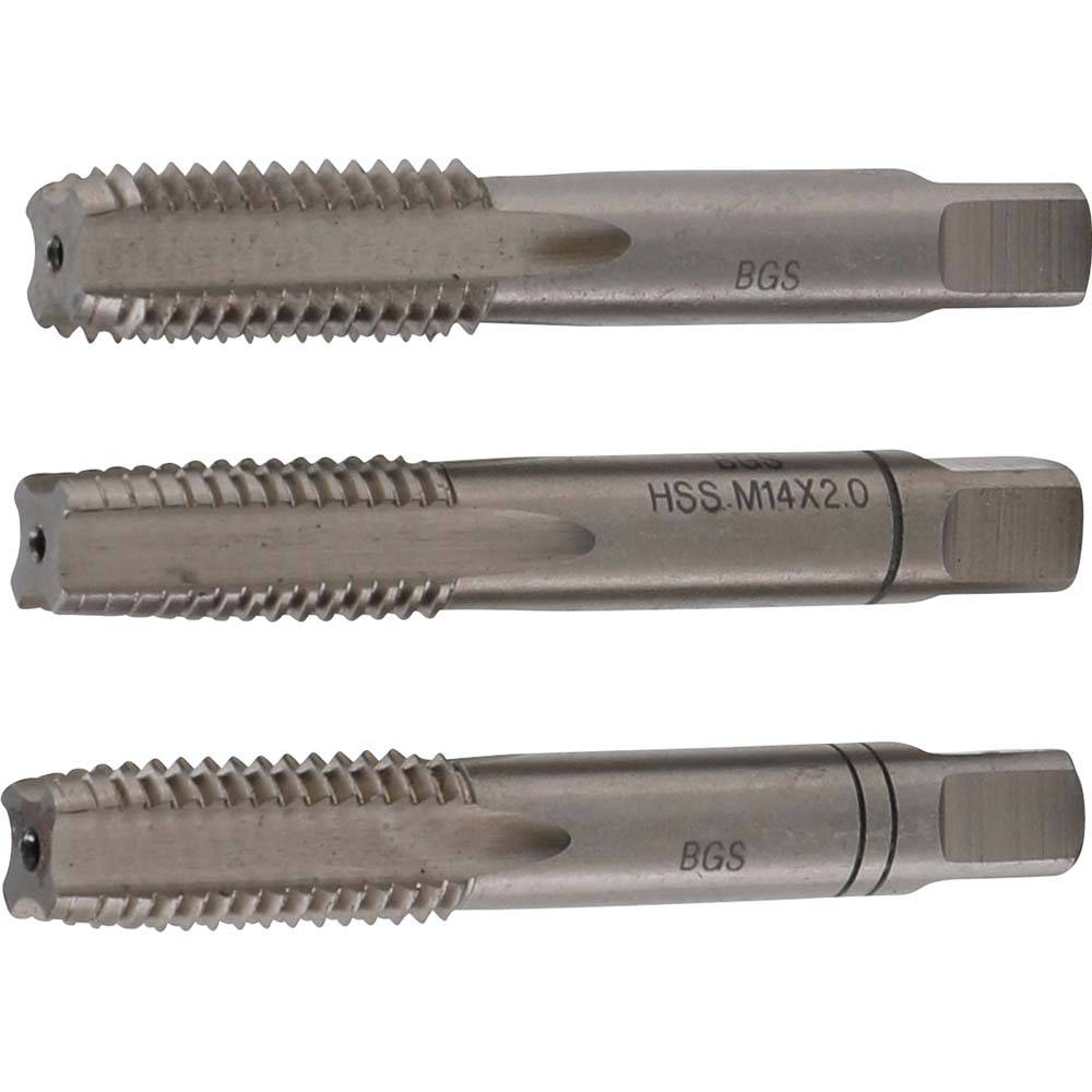 Gewindebohrersatz M3 bis M16 - HSS-G Stahl - 3-teilig